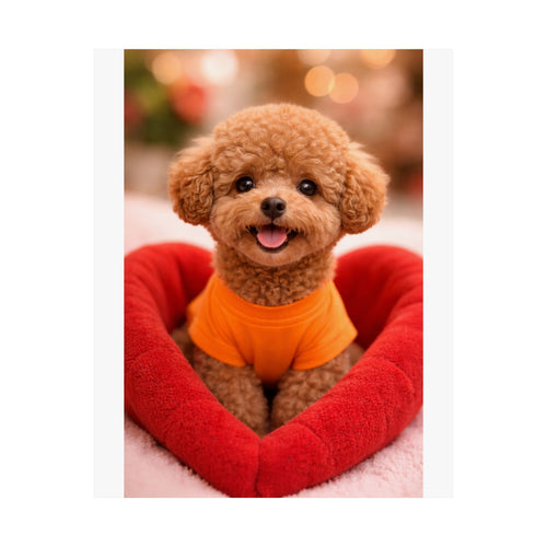 Love Puppy Crewneck Poster — Cute Dog Photo