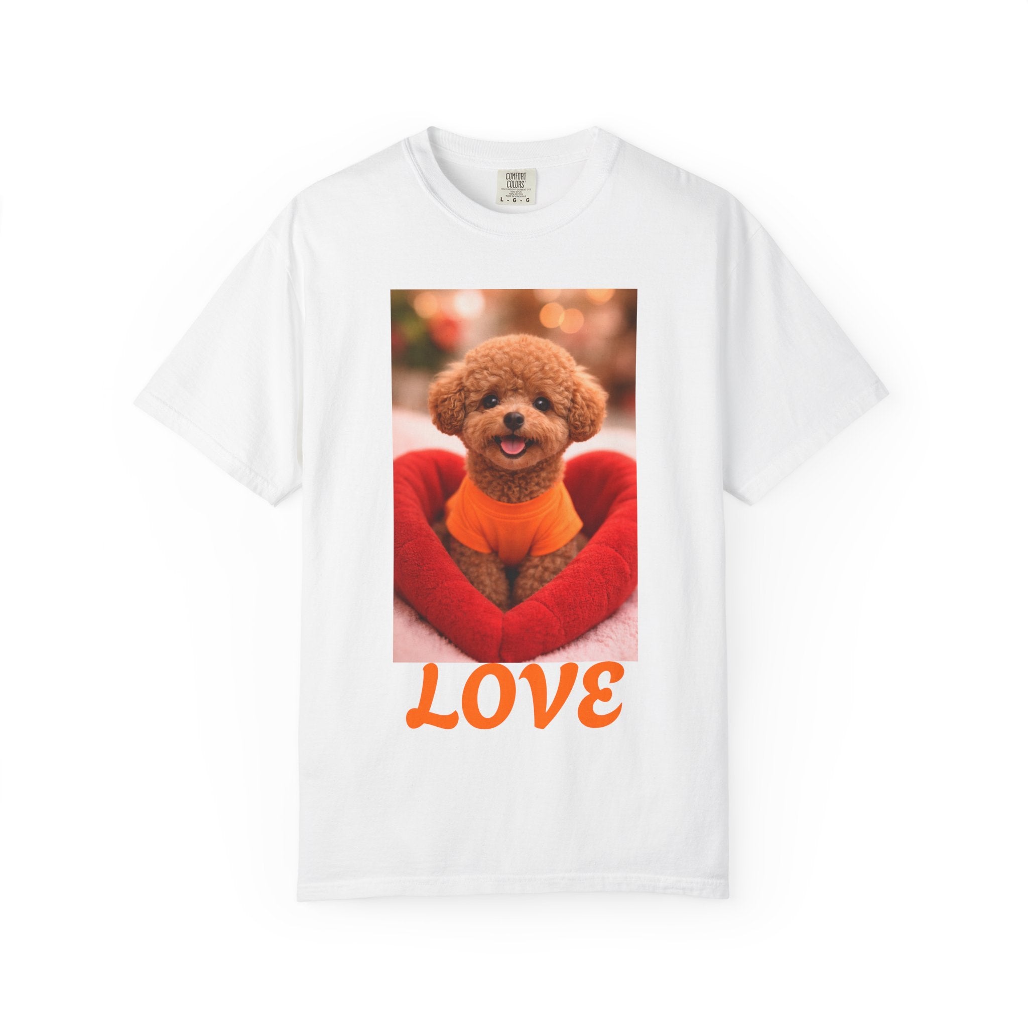 Love Puppy Crewneck T-Shirt — Cute Dog Photo