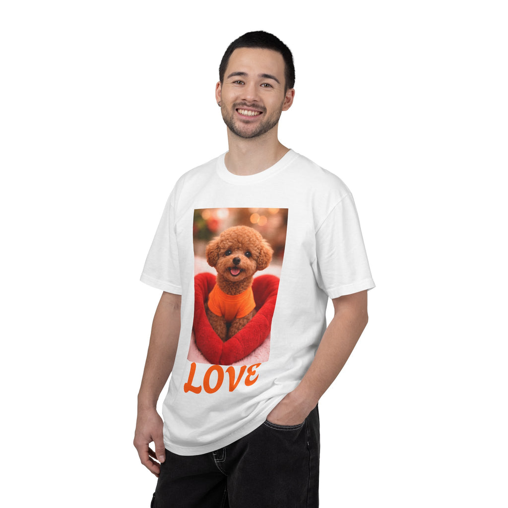 Love Puppy Crewneck T-Shirt — Cute Dog Photo